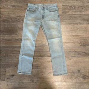 Levis Men's Faded Blue Slim Jeans 34x29